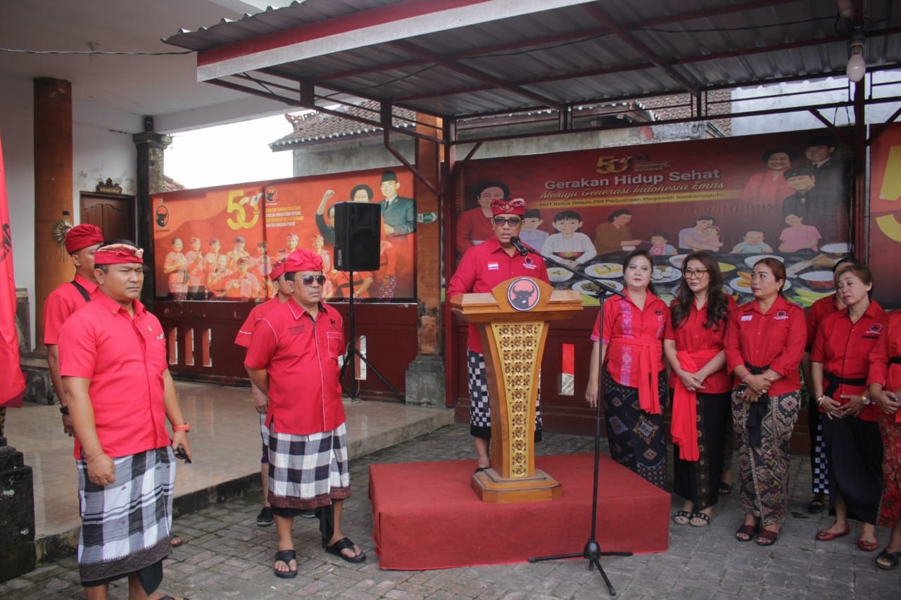 Jaga Kearifan Lokal dan Hargai Kebhinekaan, Sanjaya Pimpinn Apel Hari Lahir Pancasila di DPC