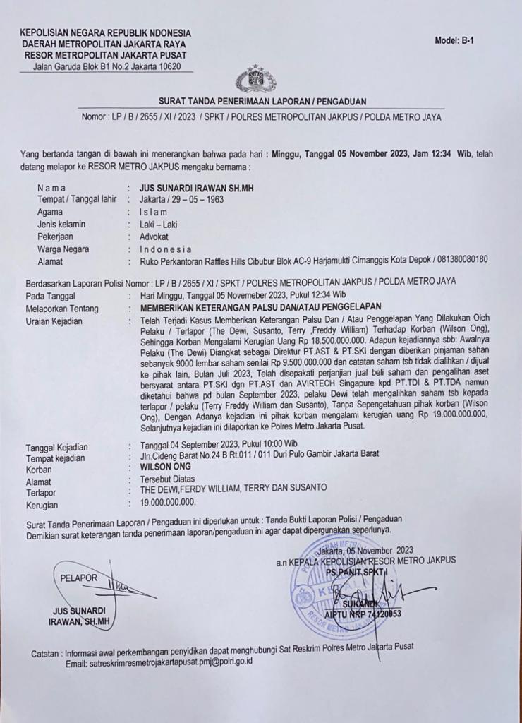 PT.Terra Drone Indonesia Angkat Bicara 