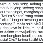 Renungan  Joger