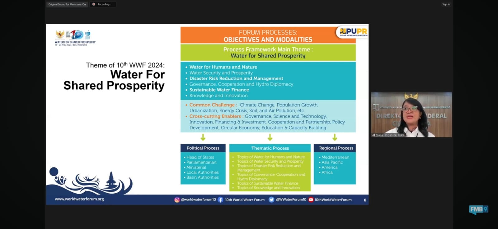 Indonesia Dorong Pamsimas dan Sanimas sebagai Best Practice dalam World Water Forum ke-10