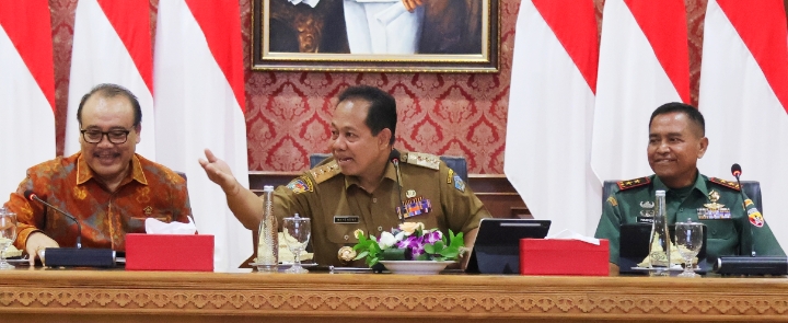 Pj. Gubernur Mahendra Jaya Sampaikan Komitmen Pemprov Bali Komit Perbaiki Pengelolaan Laporan Keuangan dan Jaga WTP