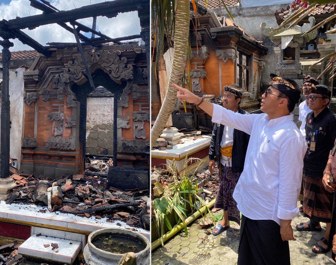 Tinjau Korban Kebakaran di Kel. Peguyangan, Walikota Jaya Negara  Rancang Bantuan Perbaikan Rumah Terkena Musibah 