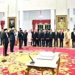 Presiden Prabowo Lantik Para Menteri Kabinet Merah Putih di Istana Negara