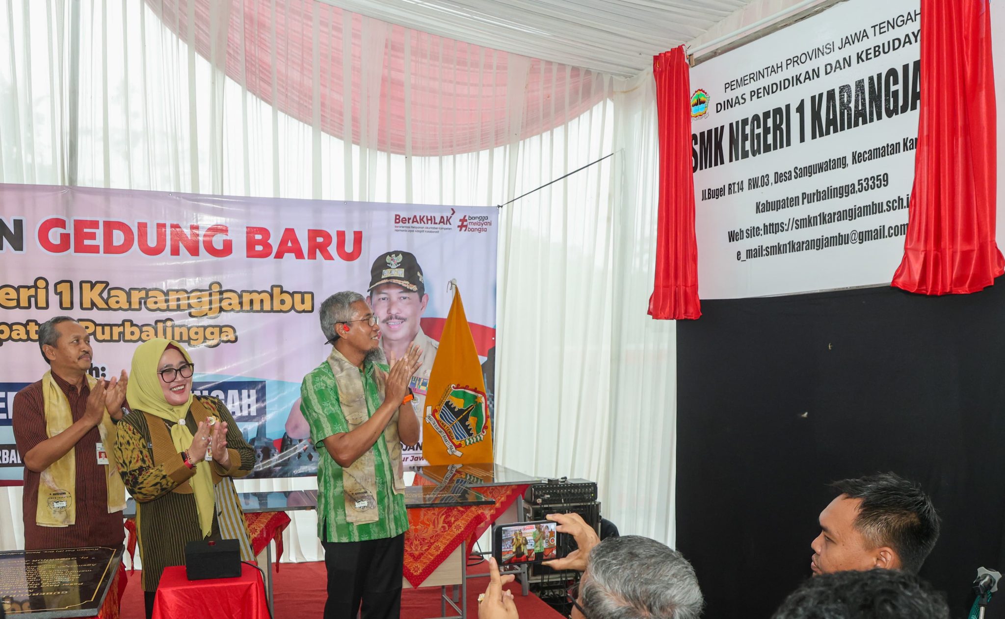 Setelah 16 Tahun, Siswa SMKN 1 Karangjambu  Tempati Gedung Baru