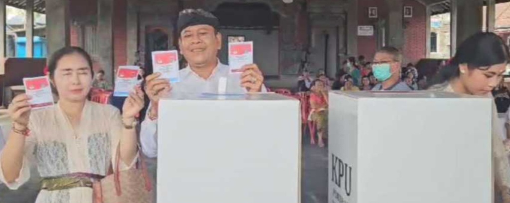 Pilkada Karangasem 2024, Gus Par-Pandu Unggul 55,30 persen.