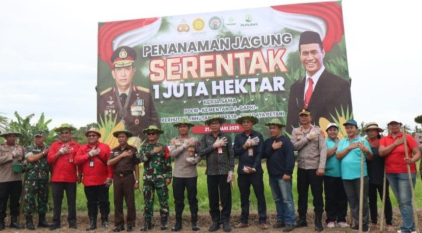 Pemkab Tabanan Turut Serta  Penanaman Jagung Serentak 1 Juta Hektar
