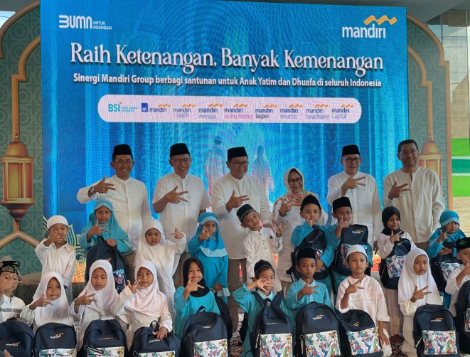 Bank Mandiri Group Santuni 57.600 Anak  Yatim ,Dhuafa dan Lansia , 668 Yayasan di Bali Nusra