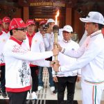 Api Obor Porprov Bali XVI Tahun 2025 Tiba Di Kota Denpasar