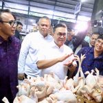 Walikota Jaya Negara Dampingi Kunjungan Mendag, Budi Santoso di Pasar Nyanggelan Denpasar,