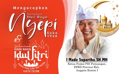 Supartha: Nyepi dan Idul Fitri Momentum Sucikan Diri dan Alam