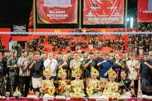Bupati Badung Buka Turnamen Bola Voli Porum Cup IV Banjar Umahanyar Darmasaba