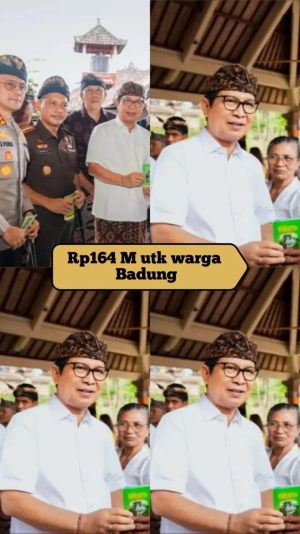 Bupati Adi Arnawa Salurkan Bantuan Rp164,8 Miliar untuk 82.420 KK Hindu di Badung